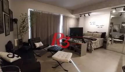 Apartamento com 1 dormitório, 54 m² - venda por R$ 1.280.000,00 ou aluguel por R$ 6.300,00/mês - Pompéia - Santos/SP