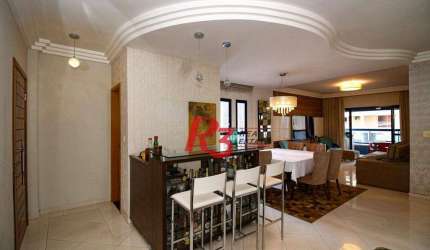Apartamento com 3 dormitórios à venda, 159 m² por R$ 1.470.000,00 - Ponta da Praia - Santos/SP