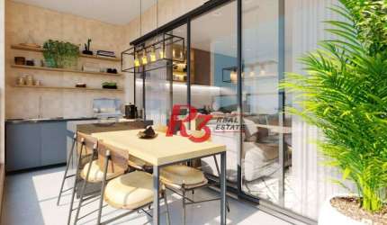 Apartamento com 2 dormitórios à venda, 65 m² por R$ 850.000,00 - Ponta da Praia - Santos/SP