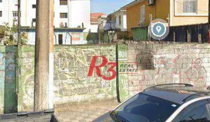 Terreno para alugar, 420 m² por R$ 18.038,76/mês - Ponta da Praia - Santos/SP