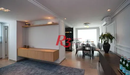 Apartamento, 150 m² - venda por R$ 1.490.000,00 ou aluguel por R$ 12.600,01/mês - Marapé - Santos/SP
