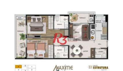 Apartamento à venda, 76 m² por R$ 970.530,00 - Ponta da Praia - Santos/SP