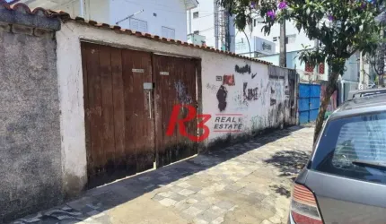 Terreno à venda, 450 m² por R$ 3.200.000,00 - Boqueirão - Santos/SP