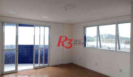 Sala para alugar, 38 m² por R$ 3.200,00/mês - Ponta da Praia - Santos/SP