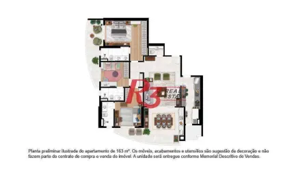 Apartamento à venda, 163 m² por R$ 1.999.800,00 - Ponta da Praia - Santos/SP