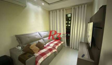 Apartamento à venda, 69 m² por R$ 440.000,00 - Areia Branca - Santos/SP