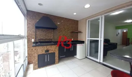 Apartamento com 3 dormitórios à venda, 125 m² por R$ 1.850.000,00 - Embaré - Santos/SP