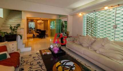 Sobrado para alugar, 320 m² por R$ 16.902,00/mês - Gonzaga - Santos/SP
