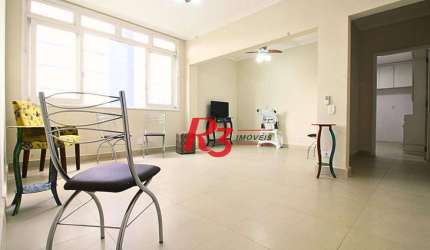 Apartamento com 2 dormitórios à venda, 86 m² por R$ 580.000,00 - Boqueirão - Santos/SP