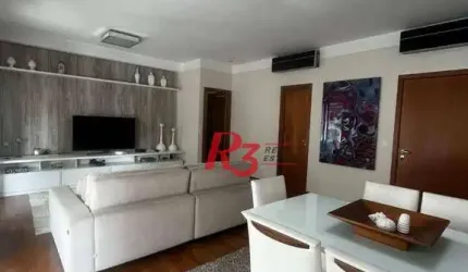 Apartamento, 160 m² - venda por R$ 2.550.000,00 ou aluguel por R$ 15.000,00/mês - Embaré - Santos/SP
