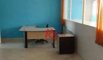 Conjunto para alugar, 210 m² por R$ 2.500,00/mês - Centro - Santos/SP