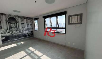 Sala, 46 m² - venda por R$ 280.000,00 ou aluguel por R$ 2.800,00/mês - Macuco - Santos/SP