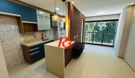 Apartamento com 2 dormitórios à venda, 62 m² por R$ 756.000,00 - Marapé - Santos/SP