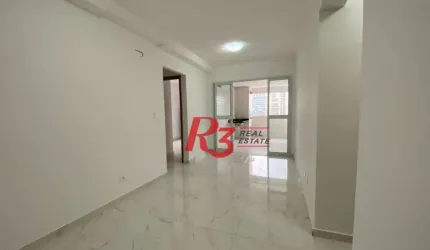 Apartamento com 2 dormitórios para alugar, 69 m² por R$ 6.332,34/mês - Boqueirão - Santos/SP