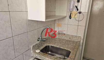 Kitnet à venda, 41 m² por R$ 395.000,00 - Gonzaga - Santos/SP