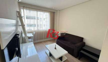 Apartamento com 1 dormitório à venda, 44 m² por R$ 360.000,00 - Gonzaga - Santos/SP