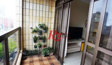 Apartamento com 3 dormitórios à venda, 114 m² por R$ 690.000,00 - Boqueirão - Santos/SP