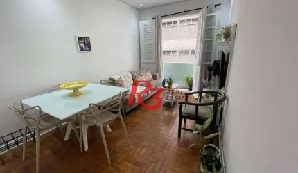 Apartamento com 2 dormitórios à venda, 79 m² por R$ 430.000,00 - Boqueirão - Santos/SP