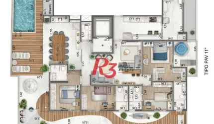 Apartamento Garden à venda, 258 m² por R$ 7.451.000,00 - Ponta da Praia - Santos/SP