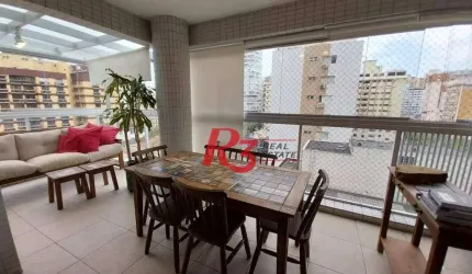 Apartamento Duplex com 2 suítes à venda, 121 m² por R$ 1.490.000 - Gonzaga - Santos/SP