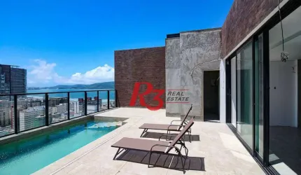 Cobertura com 4 suítes à venda, 320 m² por R$ 5.500.000 - José Menino - Santos/SP