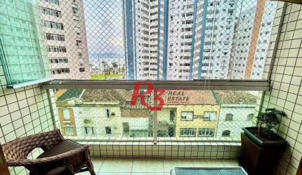 Apartamento à venda, 124 m² por R$ 910.000,00 - Ponta da Praia - Santos/SP