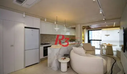 Apartamento com 2 dormitórios  à venda, 83 m² por R$ 1.590.000 - Boqueirão - Santos/SP