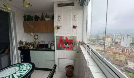 Apartamento com 3 dormitórios à venda, 85 m² por R$ 1.325.000,00 - Boqueirão - Santos/SP