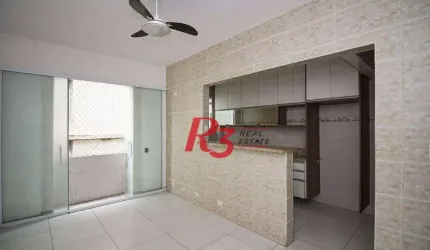 Apartamento com 2 dormitórios, 89 m² - venda por R$ 510.000,00 ou aluguel por R$ 3.200,00/mês - Boqueirão - Santos/SP