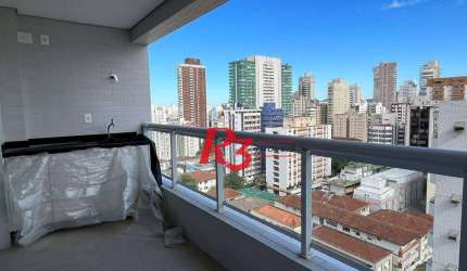 Apartamento com 2 dormitórios à venda, 74 m² por R$ 1.100.000,00 - Boqueirão - Santos/SP