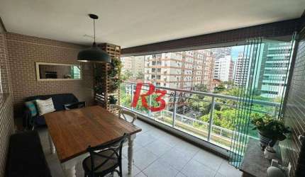 Apartamento com 3 dormitórios à venda, 87 m² por R$ 1.200.000,00 - Pompéia - Santos/SP