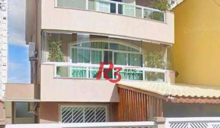 Casa à venda, 286 m² por R$ 3.890.000,00 - Embaré - Santos/SP
