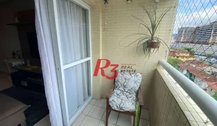 Apartamento com 3 dormitórios à venda, 87 m² por R$ 750.000,00 - Boqueirão - Santos/SP