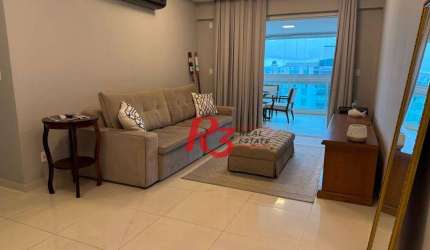 Apartamento para alugar, 158 m² por R$ 16.500,02/mês - Aparecida - Santos/SP