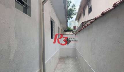Casa para alugar, 100 m² por R$ 4.545,70/mês - Embaré - Santos/SP