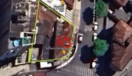 Terreno à venda, 460 m² por R$ 3.150.000,00 - Macuco - Santos/SP