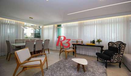 Apartamento com 3 dormitórios à venda, 208 m² por R$ 2.690.000,00 - Aparecida - Santos/SP