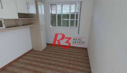 Apartamento com 1 dormitório à venda, 50 m² por R$ 340.000,00 - Embaré - Santos/SP