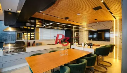 Cobertura com 2 suítes à venda, 148 m² por R$ 3.300.000 - Embaré - Santos/SP
