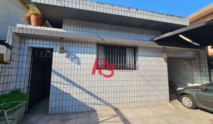 Casa com 2 dormitórios à venda, 324 m² por R$ 1.400.000,00 - Embaré - Santos/SP