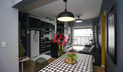 Apartamento com 2 quartos à venda, 63 m² por R$ 700.000 - Marapé - Santos/SP