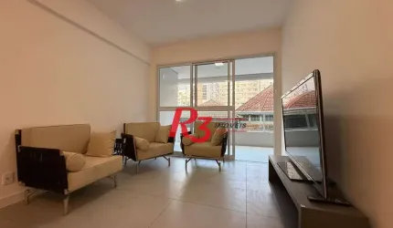 Apartamento com 2 dormitórios à venda, 85 m² por R$ 1.800.000,00 - Embaré - Santos/SP