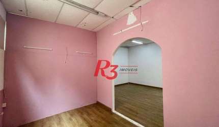 Sala para alugar, 30 m² por R$ 2.500,00/mês - Gonzaga - Santos/SP