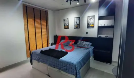 Apartamento  Porteira  Fechada com 1 dormitório 72m² no Embaré, Santos/SP – Condomínio MaxHaus com Lazer Completo e Design Moderno