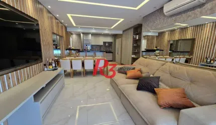 Apartamento com 3 dormitórios à venda, 101 m² por R$ 1.500.000,00 - José Menino - Santos/SP