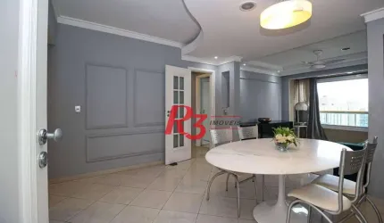 Apartamento com 3 dormitórios para alugar, 96 m² por R$ 6.500,00/mês - Gonzaga - Santos/SP