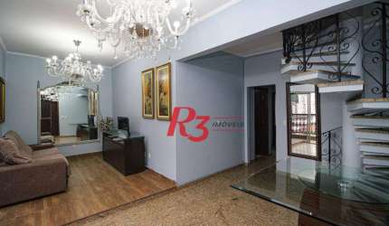 Cobertura com 5 dormitórios, 470 m² - venda por R$ 3.000.000,00 ou aluguel por R$ 23.430,00/mês - Campo Grande - Santos/SP
