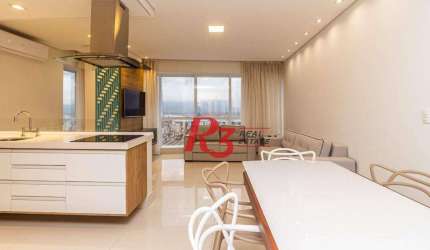 Apartamento com 1 dormitório, 68 m² - venda por R$ 1.300.000,00 ou aluguel por R$ 9.230,00/mês - Aparecida - Santos/SP