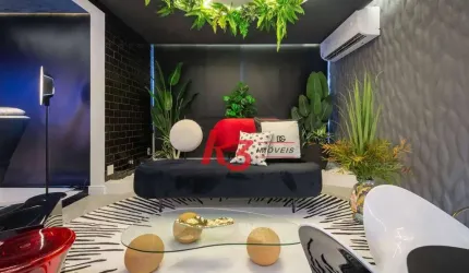Apartamento Amplo com Design Premiado de Frente para o Mar no Gonzaga