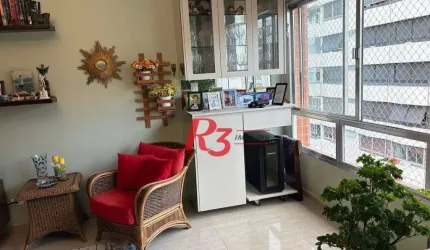 Apartamento com 2 dormitórios à venda, 100 m² por R$ 870.000,00 - Boqueirão - Santos/SP